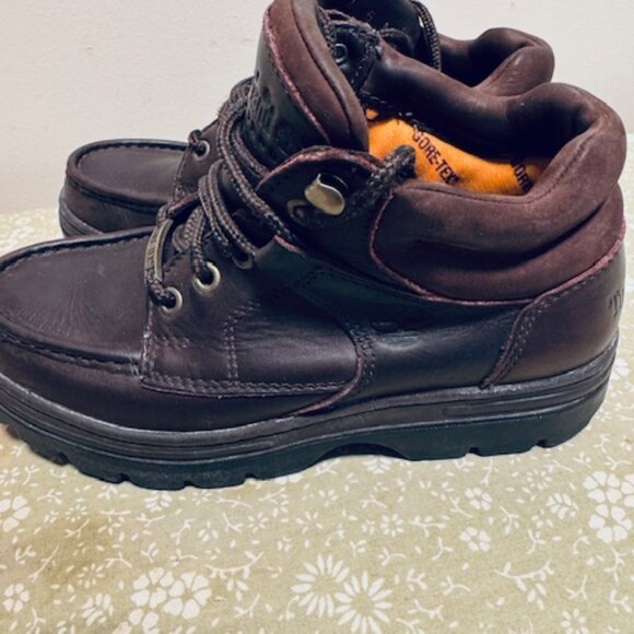 Timberland Women's 6 Chukka Ankle Boots Gore-Tex Waterproof Brown Leather - Picture 3 of 10